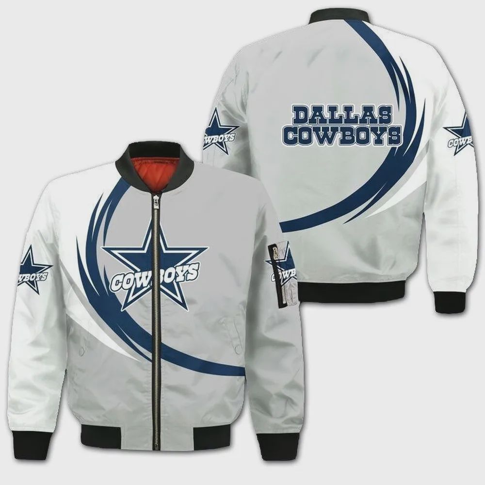 Sportswearmerch Dallas Cowboys NFL Personalized Bomber Jacket For Fan