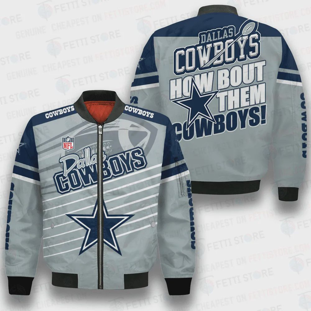 Sportswearmerch Dallas Cowboys NFL Personalized Bomber Jacket For Fan