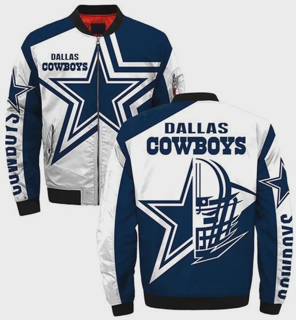 Sportswearmerch Dallas Cowboys NFL Personalized Bomber Jacket For Fan