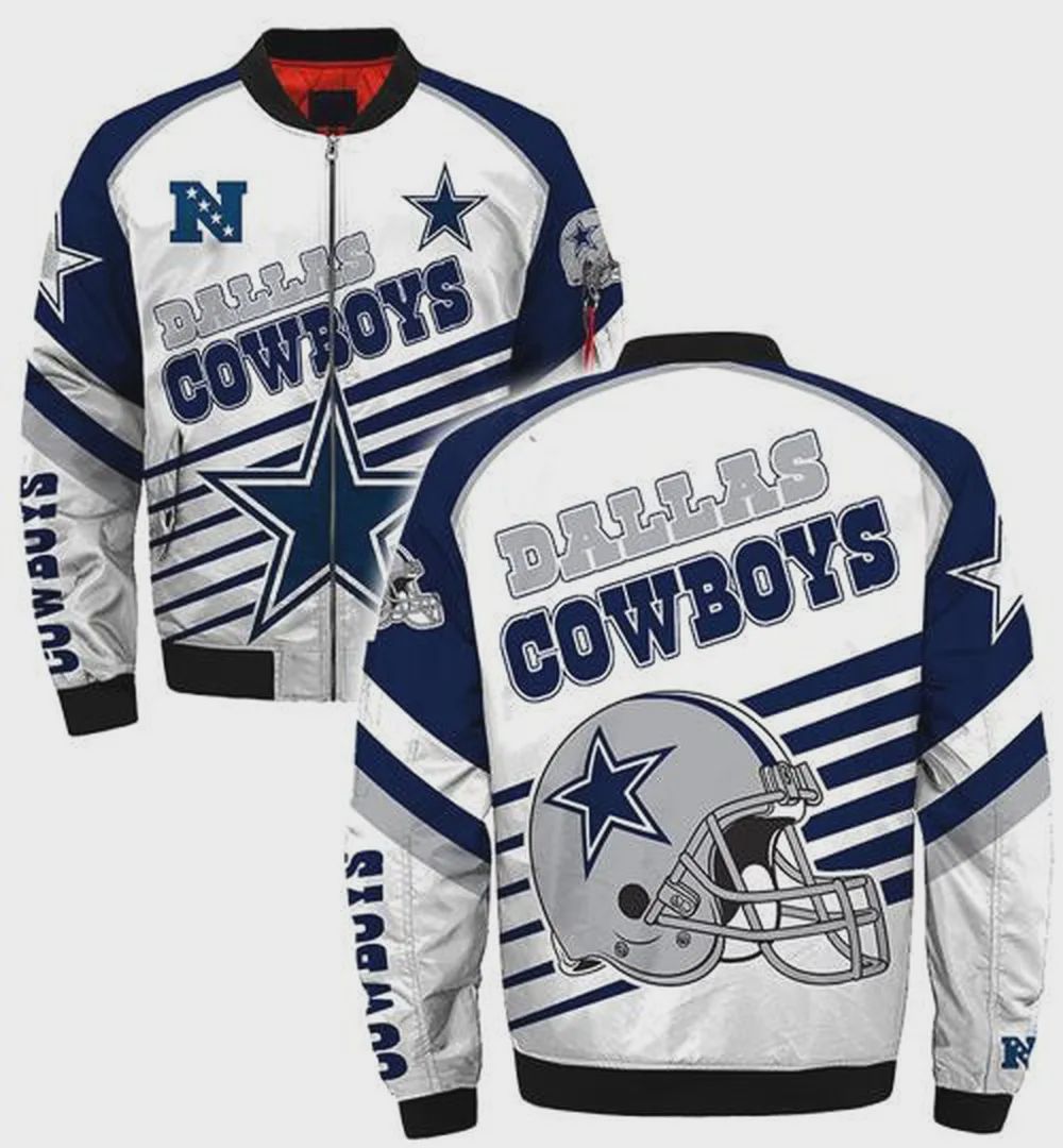 Sportswearmerch Dallas Cowboys NFL Personalized Bomber Jacket For Fan