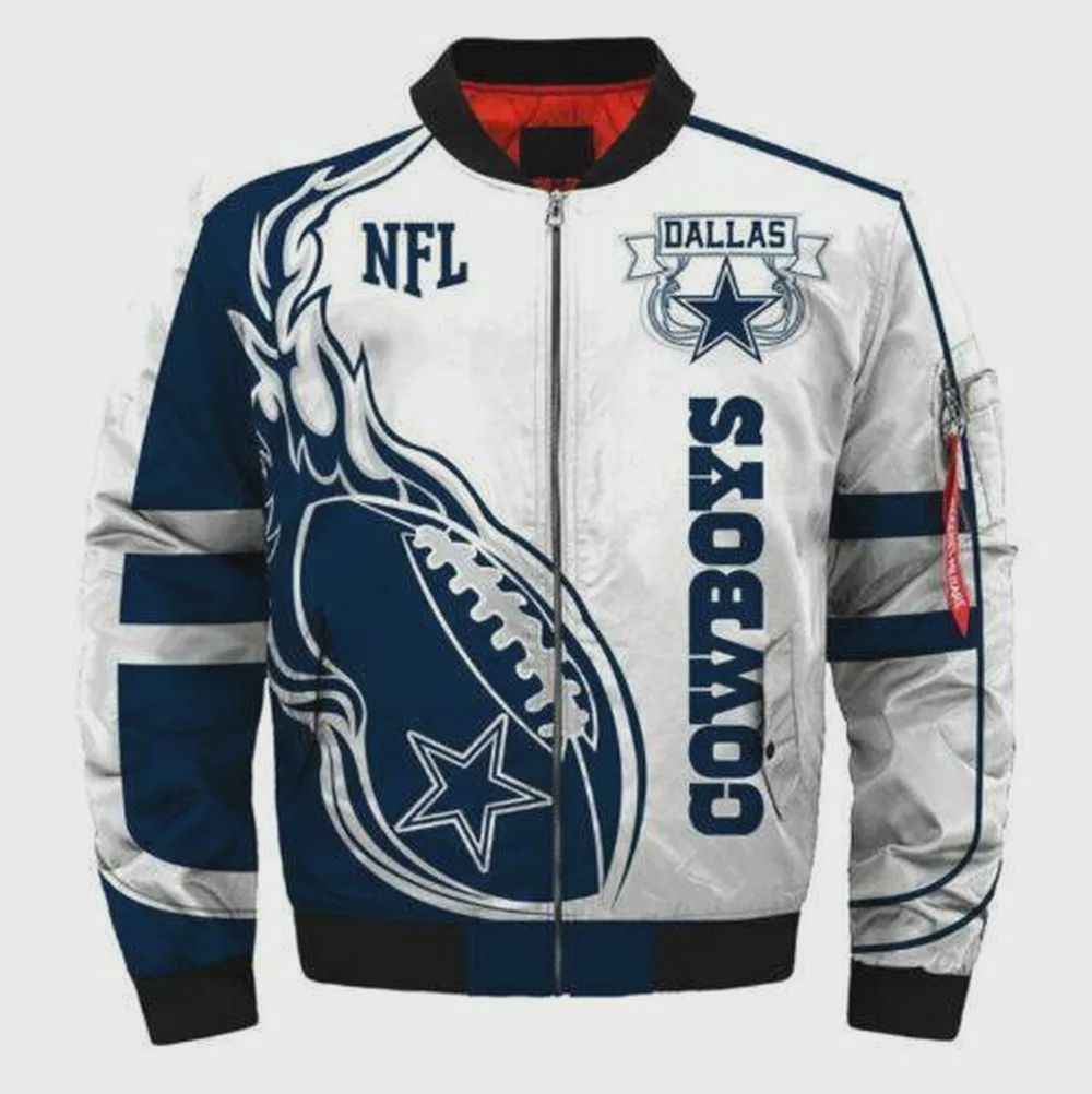 Sportswearmerch Dallas Cowboys NFL Personalized Bomber Jacket For Fan