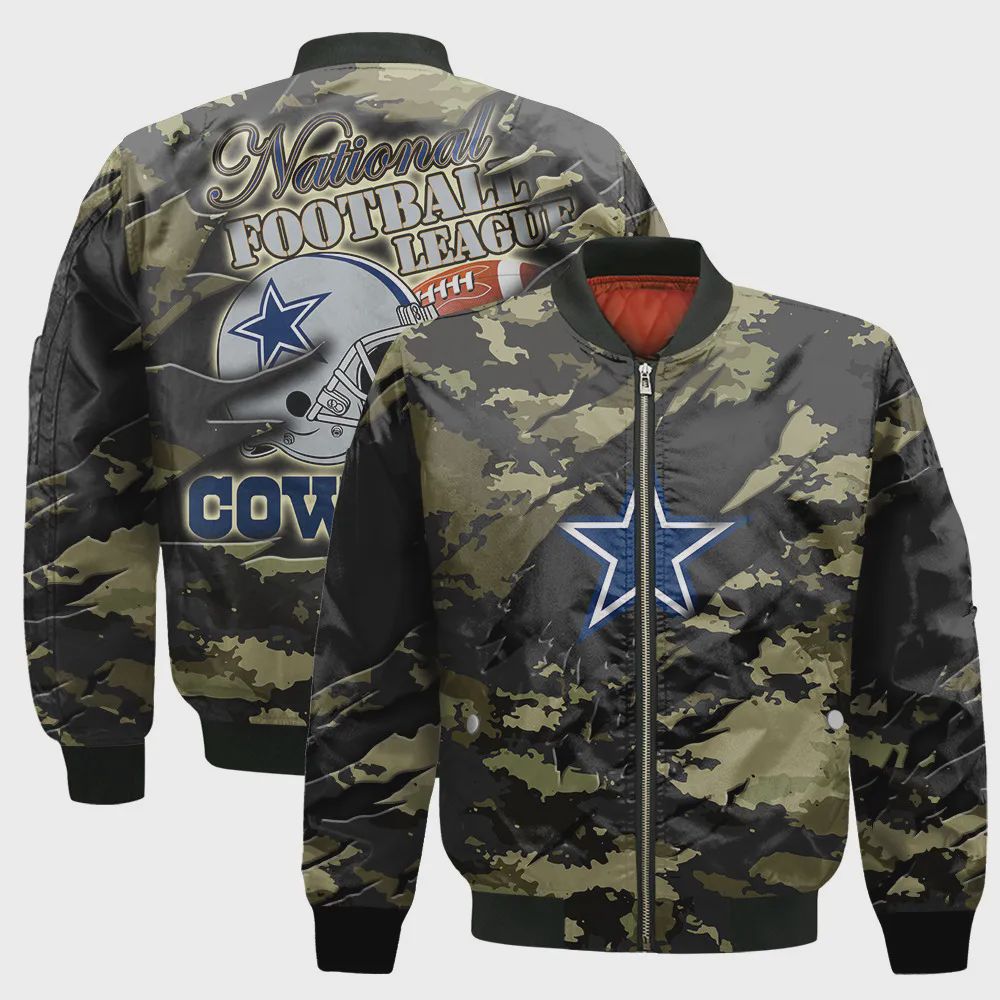 Sportswearmerch Dallas Cowboys NFL Personalized Bomber Jacket For Fan