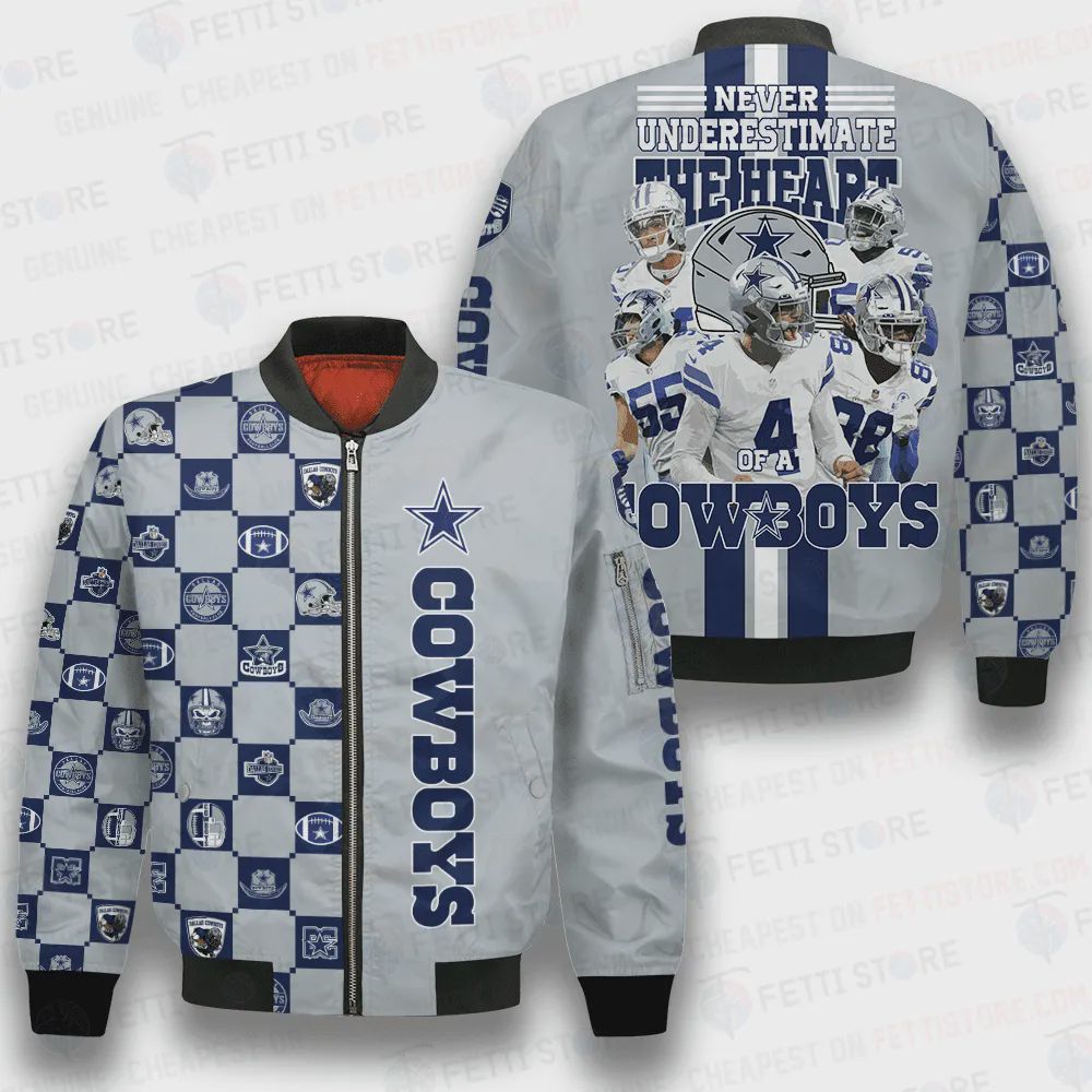 Sportswearmerch Dallas Cowboys NFL Personalized Bomber Jacket For Fan