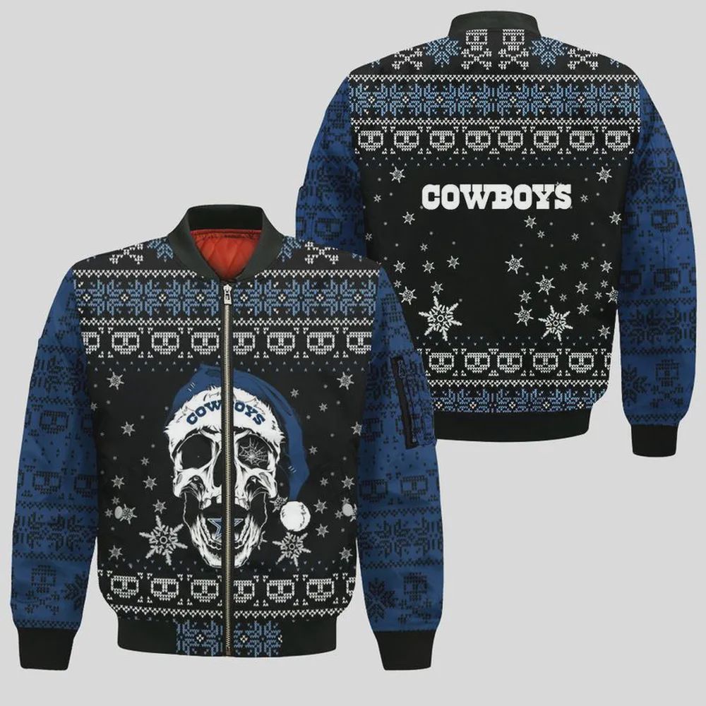 Sportswearmerch Dallas Cowboys NFL Personalized Bomber Jacket For Fan