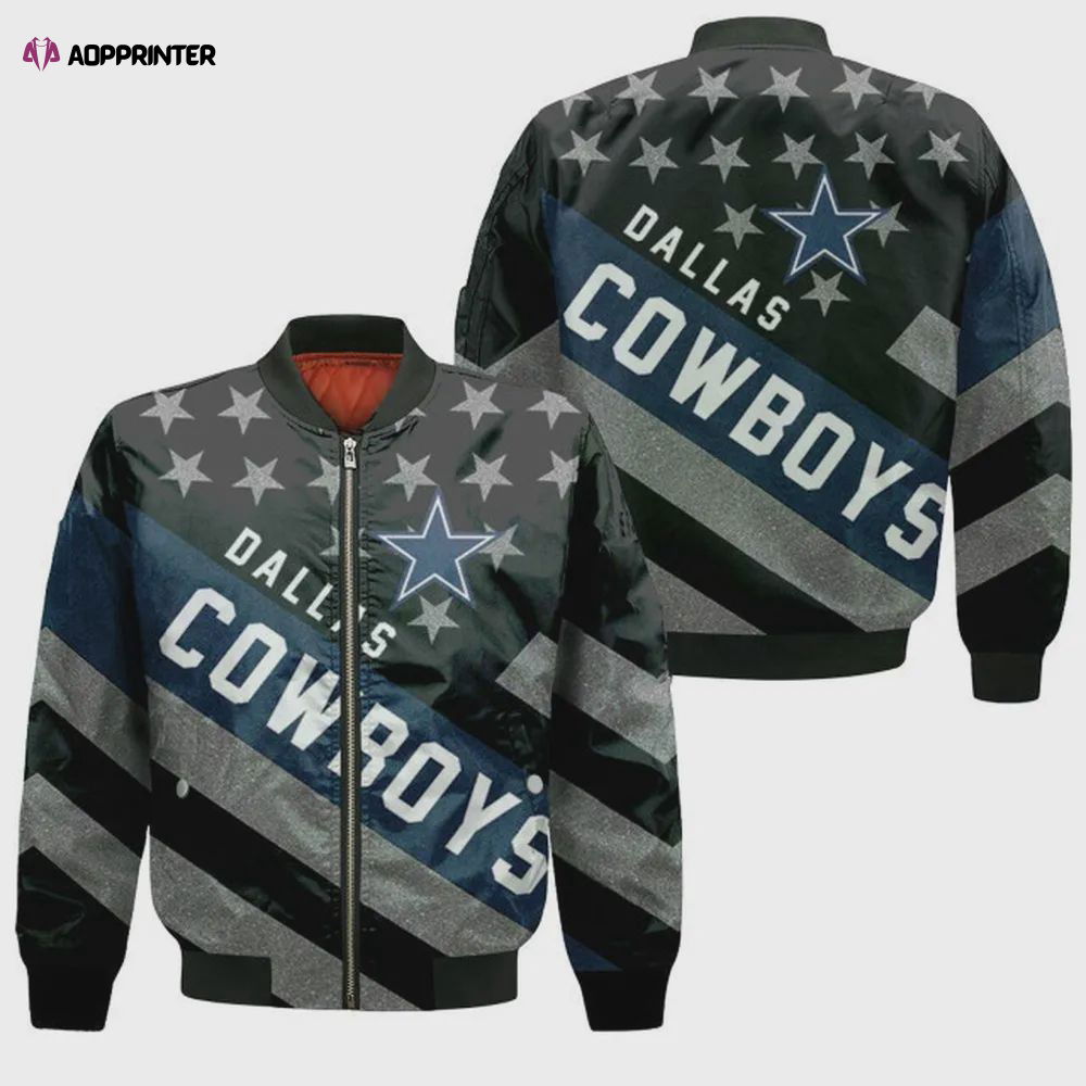 Sportswearmerch Dallas Cowboys NFL Personalized Bomber Jacket For Fan