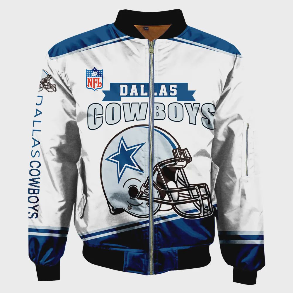 Sportswearmerch Dallas Cowboys NFL Personalized Bomber Jacket For Fan