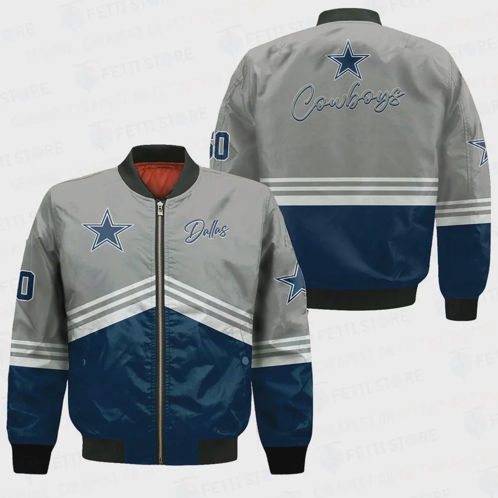 Sportswearmerch Dallas Cowboys NFL Personalized Bomber Jacket For Fan