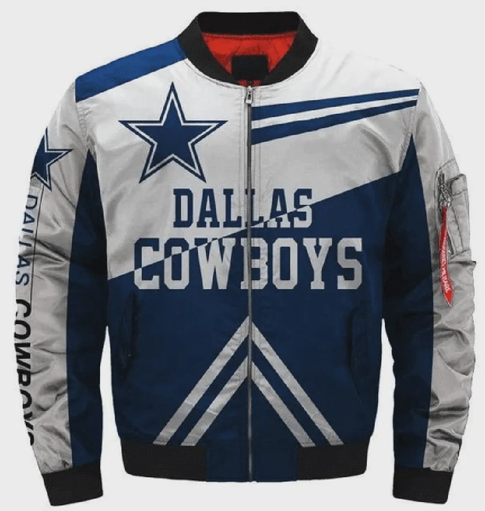 Sportswearmerch Dallas Cowboys NFL Personalized Bomber Jacket For Fan