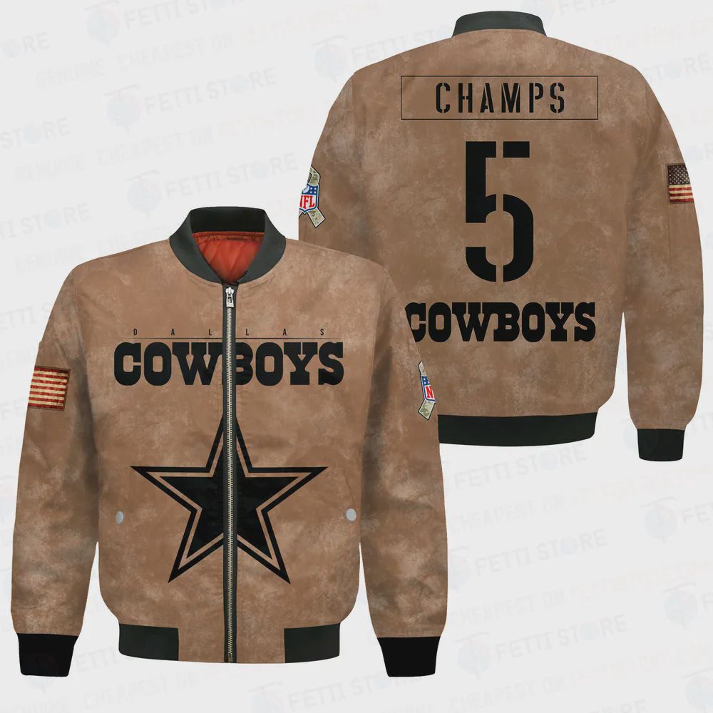 Sportswearmerch Dallas Cowboys NFL Personalized Bomber Jacket For Fan