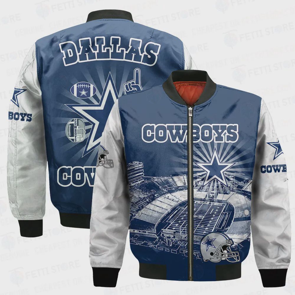 Sportswearmerch Dallas Cowboys NFL Personalized Bomber Jacket For Fan