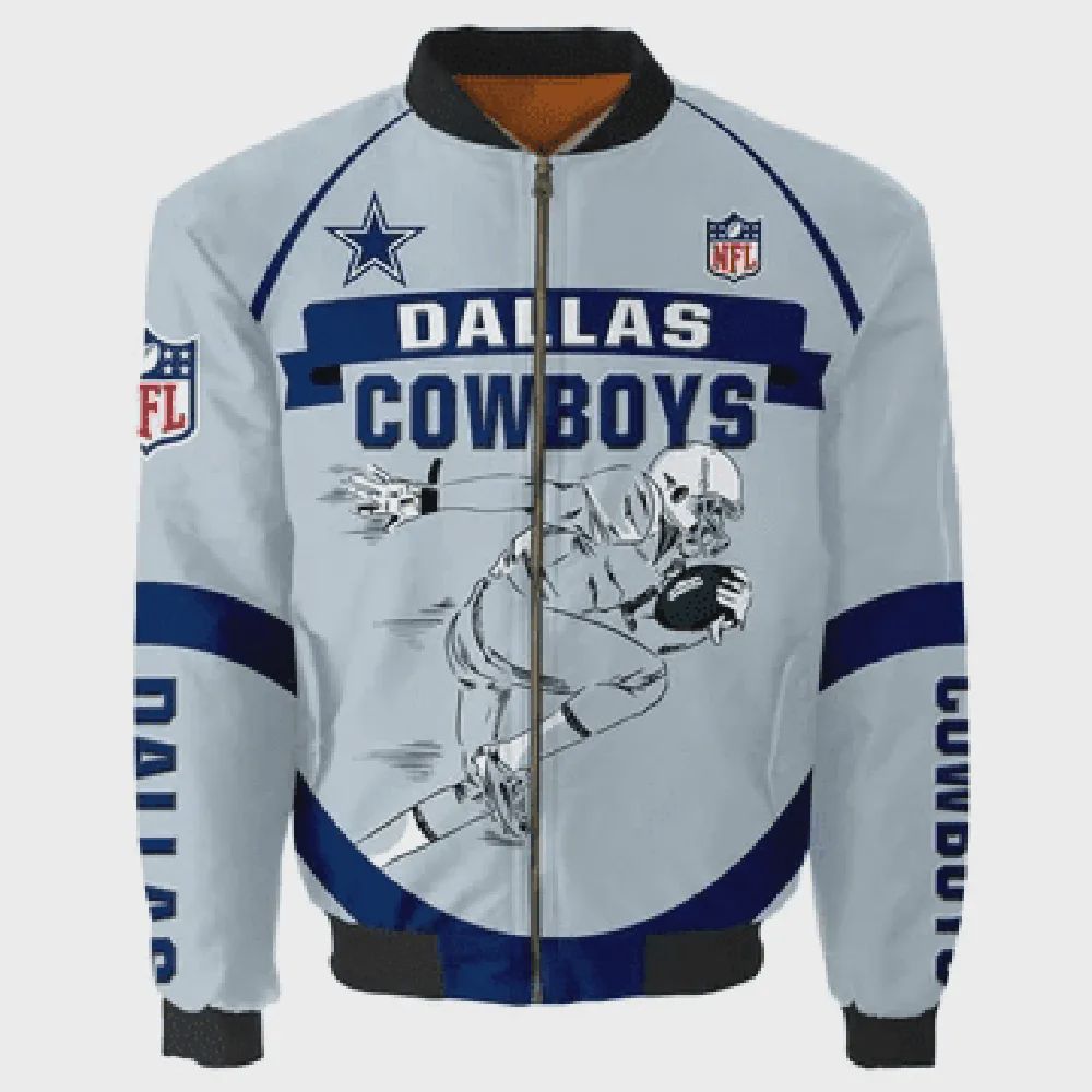 Sportswearmerch Dallas Cowboys NFL Personalized Bomber Jacket For Fan
