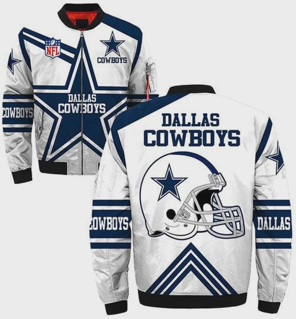 Sportswearmerch Dallas Cowboys NFL Personalized Bomber Jacket For Fan
