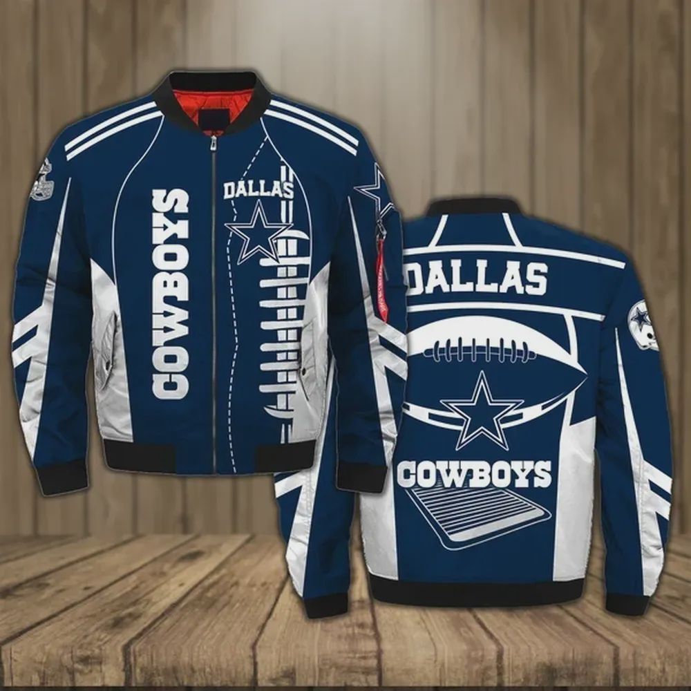 Sportswearmerch Dallas Cowboys NFL Personalized Bomber Jacket For Fan