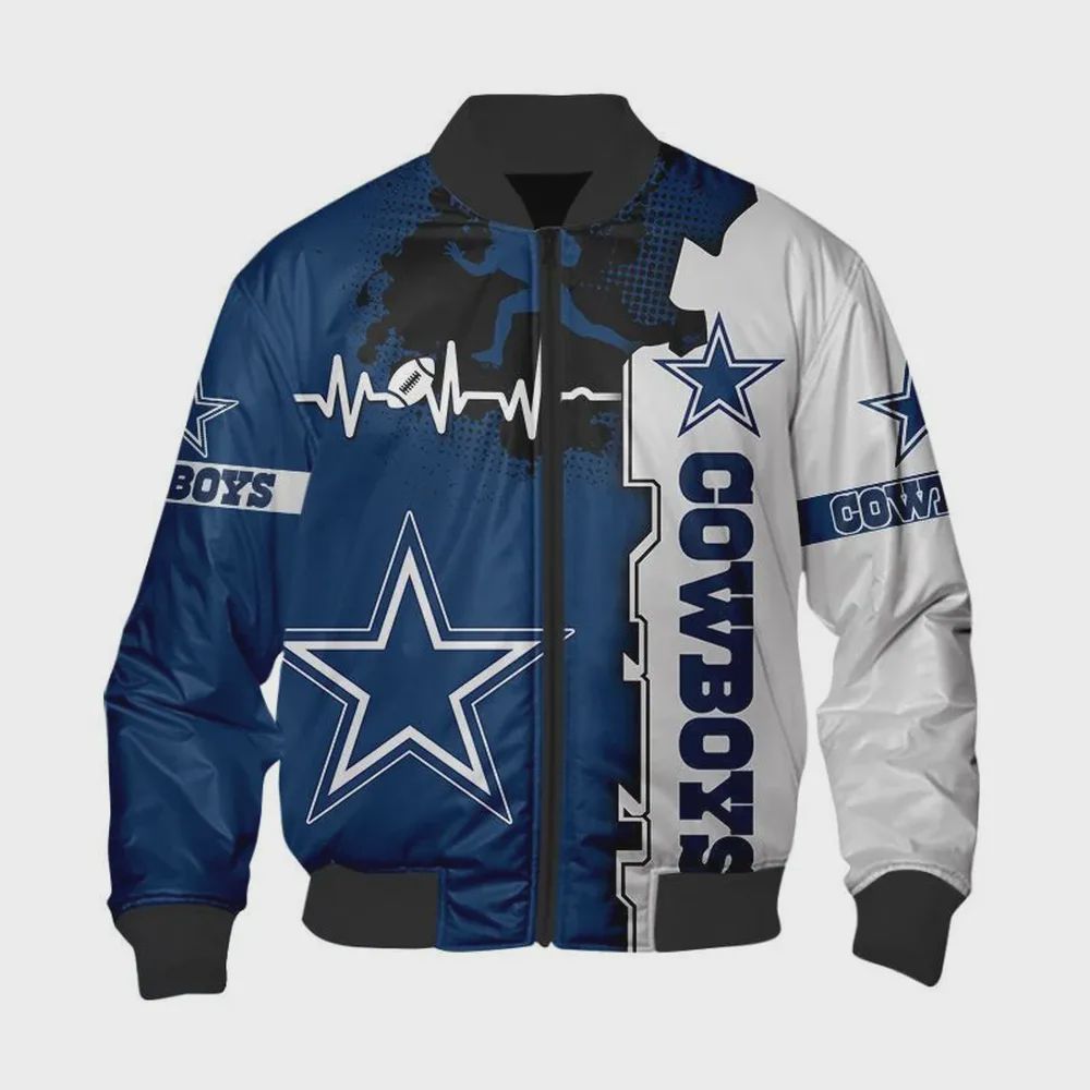 Sportswearmerch Dallas Cowboys NFL Personalized Bomber Jacket For Fan