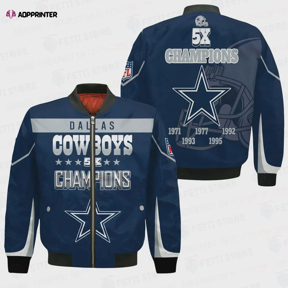Sportswearmerch Dallas Cowboys NFL Personalized Bomber Jacket For Fan