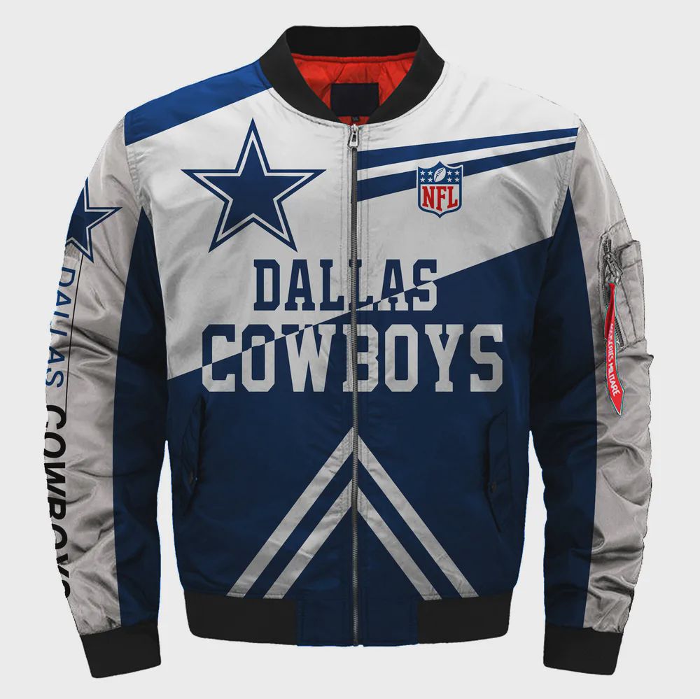 Sportswearmerch Dallas Cowboys NFL Personalized Bomber Jacket For Fan
