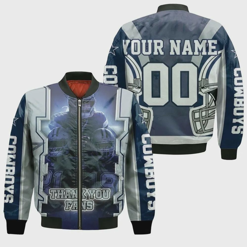 Sportswearmerch Dallas Cowboys NFL Personalized Bomber Jacket For Fan