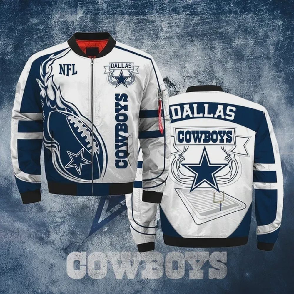 Sportswearmerch Dallas Cowboys NFL Personalized Bomber Jacket For Fan
