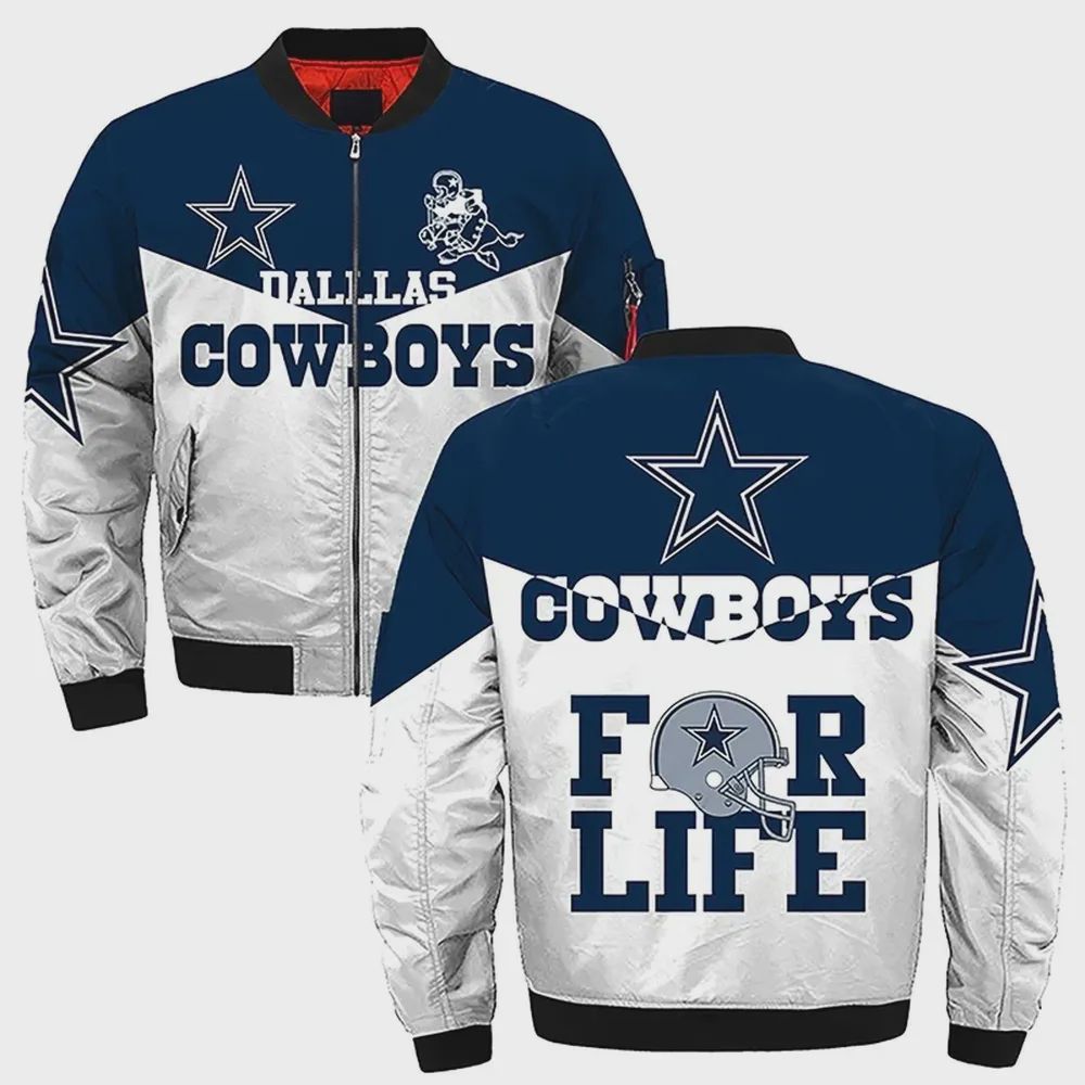 Sportswearmerch Dallas Cowboys NFL Personalized Bomber Jacket For Fan