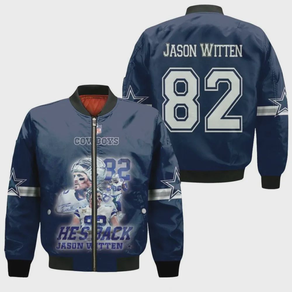 Sportswearmerch Dallas Cowboys NFL Personalized Bomber Jacket For Fan