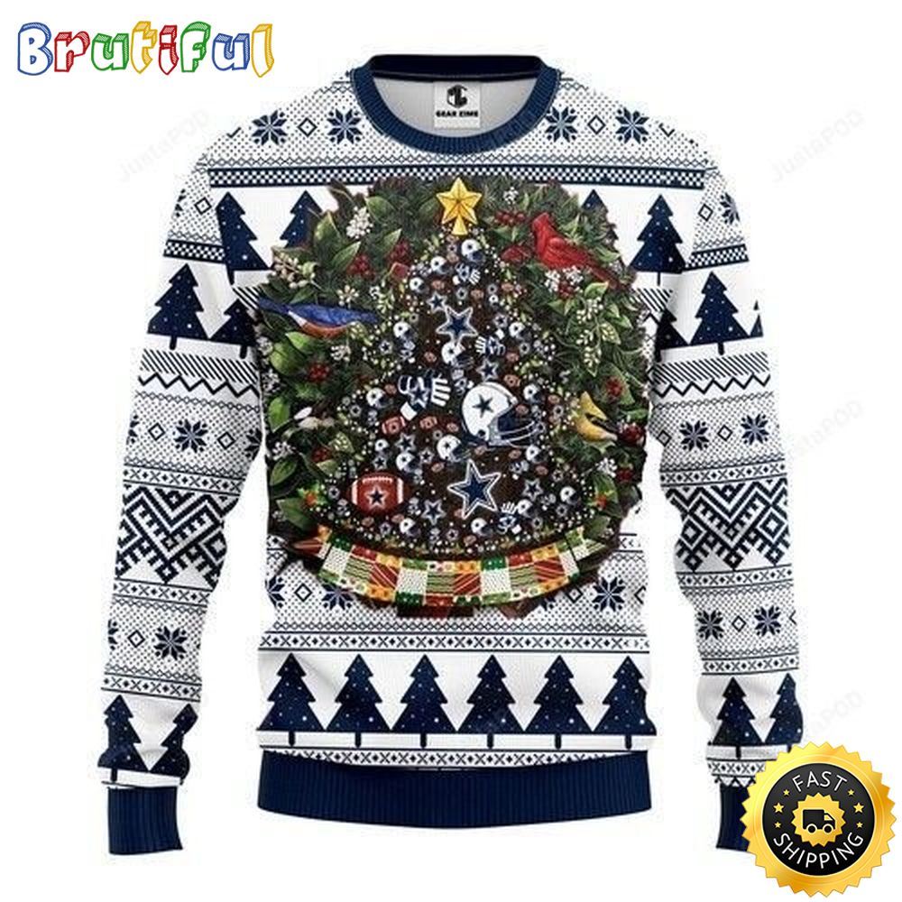 Sportswearmerch Dallas Cowboys NFL Personalized Christmas Sweater For Fan