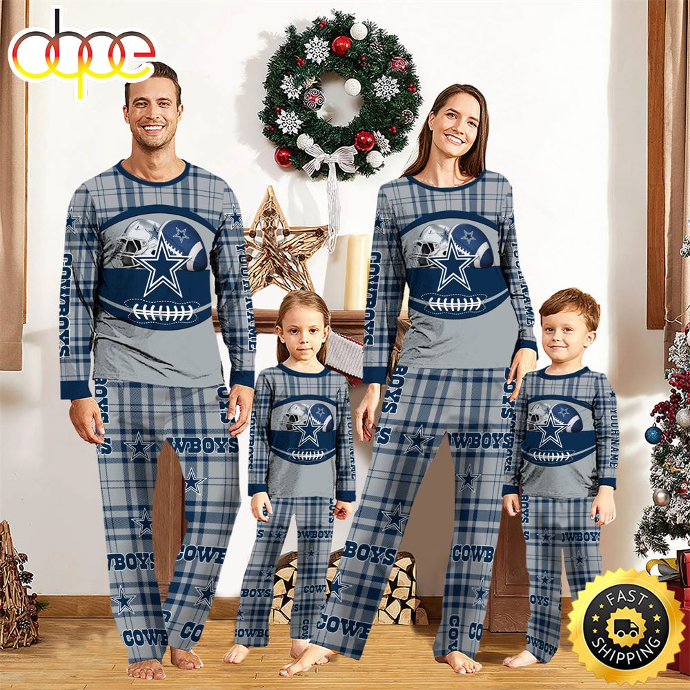Sportswearmerch Dallas Cowboys NFL Personalized Pajamas Family For Fan