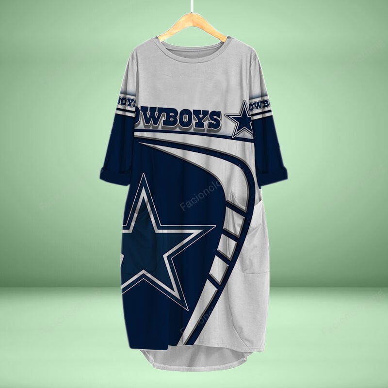 Sportswearmerch Dallas Cowboys NFL Personalized Pocket Dress For Fan