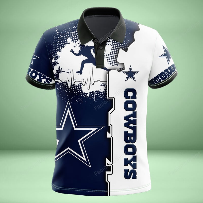 Sportswearmerch Dallas Cowboys NFL Personalized Polo Shirt For Fan