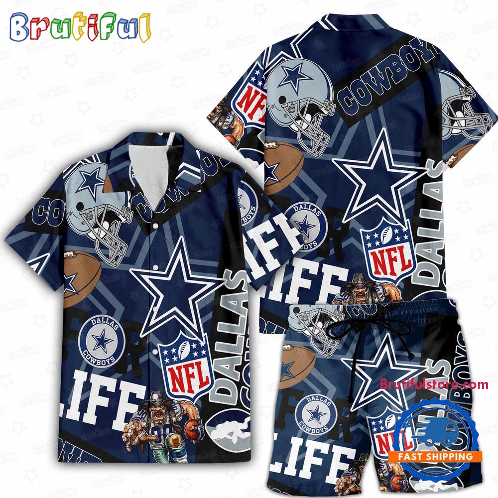 Sportswearmerch Dallas Cowboys NFL Personalized Set Short Set For Fan
