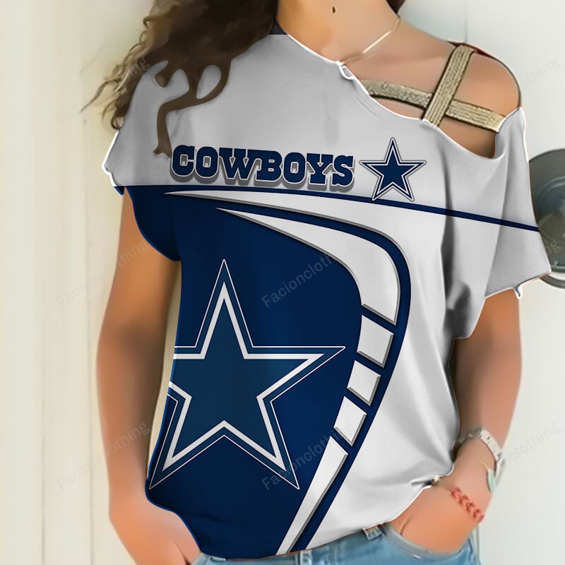 Sportswearmerch Dallas Cowboys NFL Personalized Strapless Sleeve Short For Fan