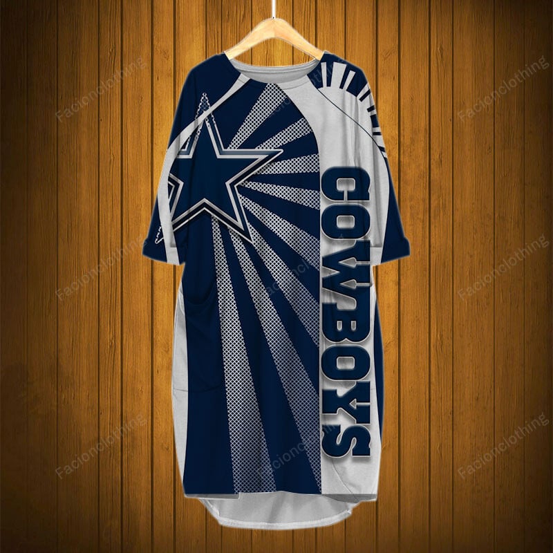Sportswearmerch Dallas Cowboys NFL Pocket Dress Personalized For Fan