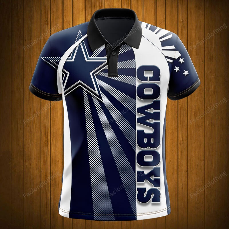 Sportswearmerch Dallas Cowboys NFL Polo Shirt Personalized For Fan