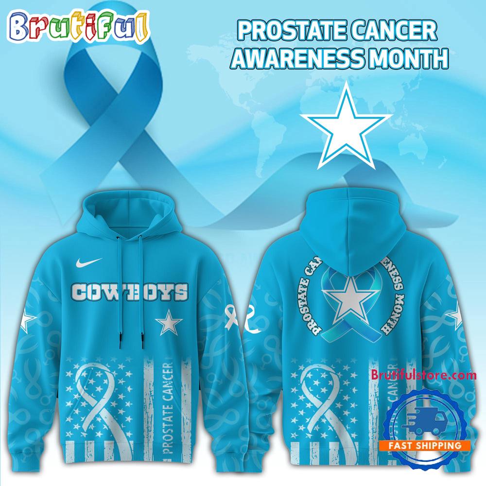 Sportswearmerch Dallas Cowboys NFL Prostate Cancer Awareness Hoodie For Fan