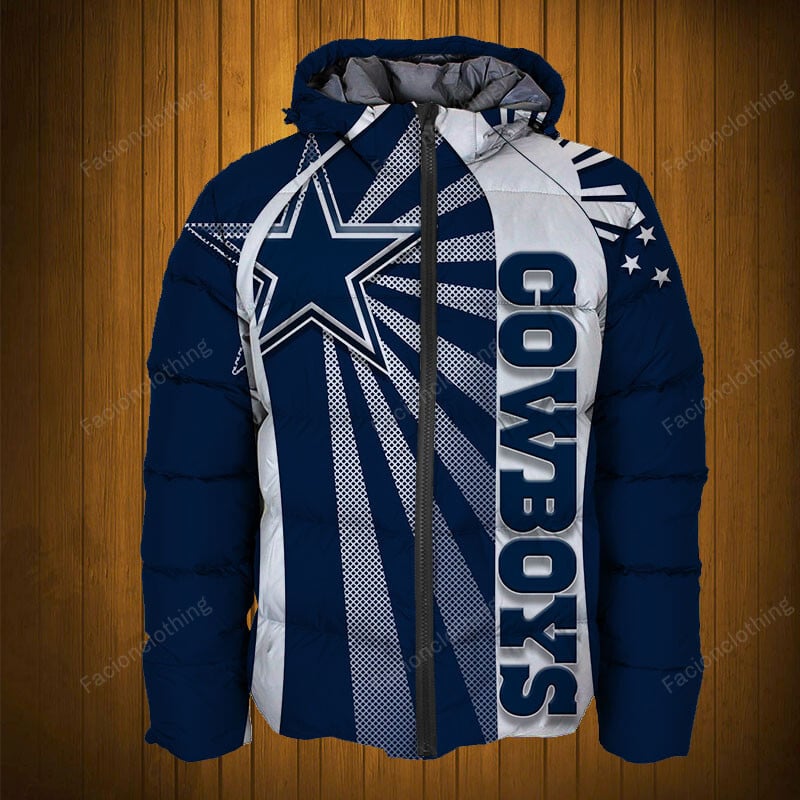 Sportswearmerch Dallas Cowboys NFL Puffer Jacket Personalized For Fan