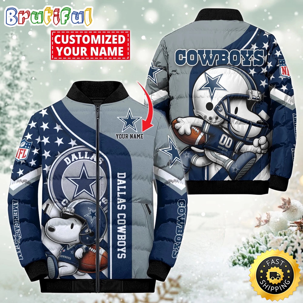 Sportswearmerch Dallas Cowboys NFL Snooby Puffer Jacket For Fan