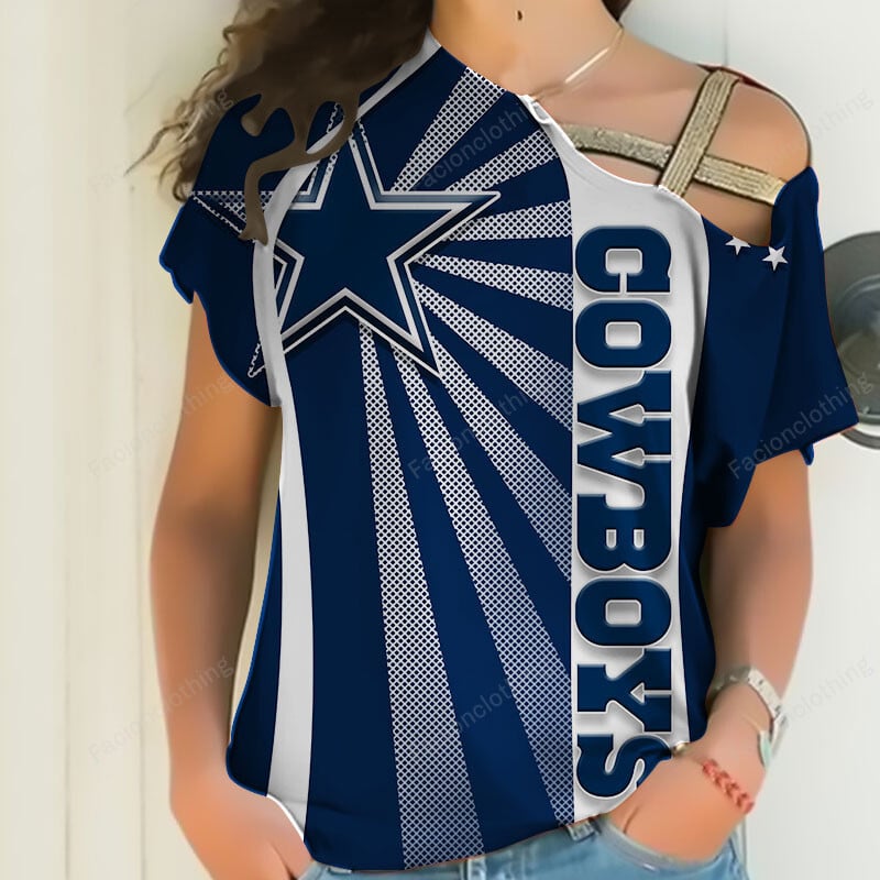 Sportswearmerch Dallas Cowboys NFL Strapless Short Sleeve Personalized For Fan