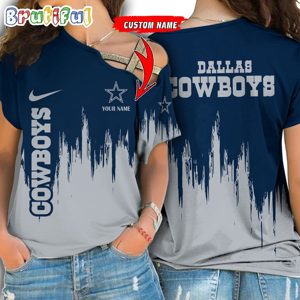Sportswearmerch Dallas Cowboys NFL Strapless Sleeve Short For Fan