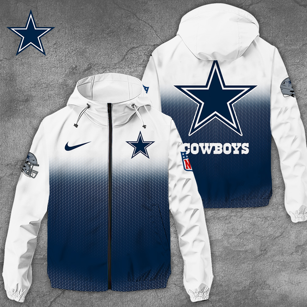 Sportswearmerch Dallas Cowboys NFL Windbreaker Jacket For Fan
