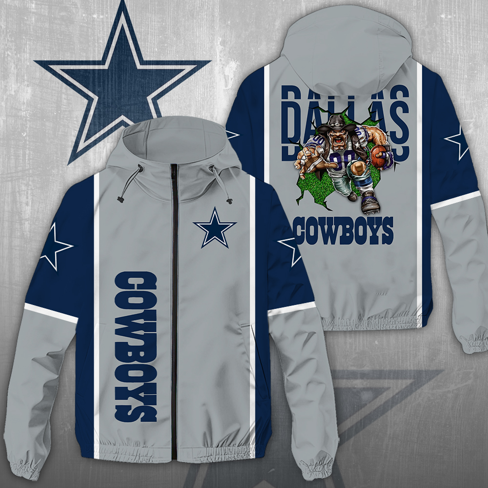 Sportswearmerch Dallas Cowboys NFL Windbreaker Jacket For Fan