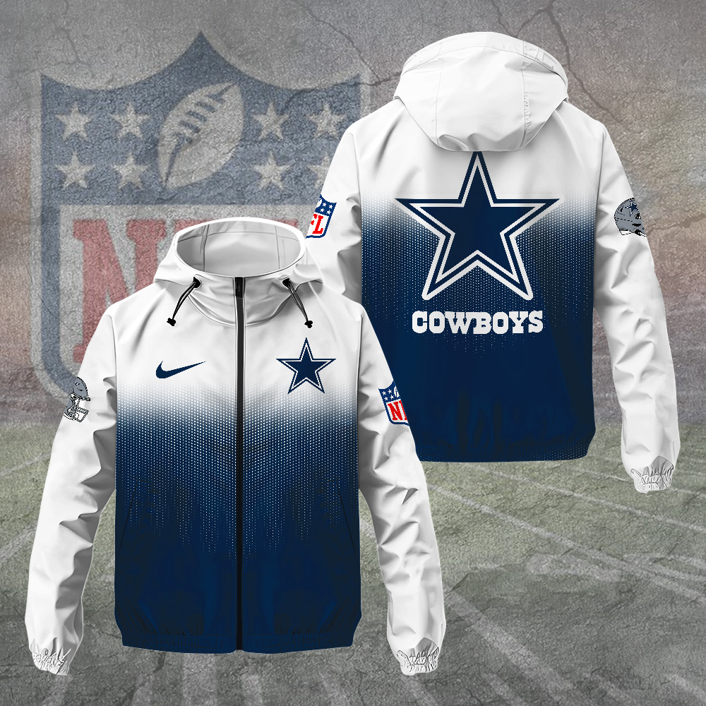 Sportswearmerch Dallas Cowboys NFL Windbreaker Jacket For Fan
