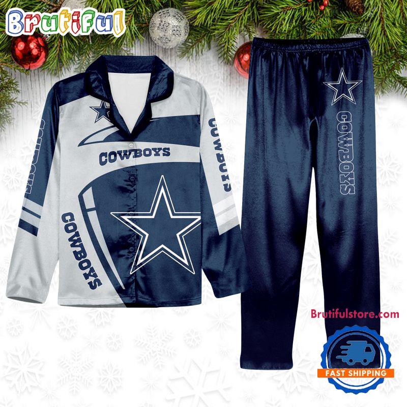 Sportswearmerch Dallas Cowboys NFL Winter Season Personalized Pajamas Set For Fan