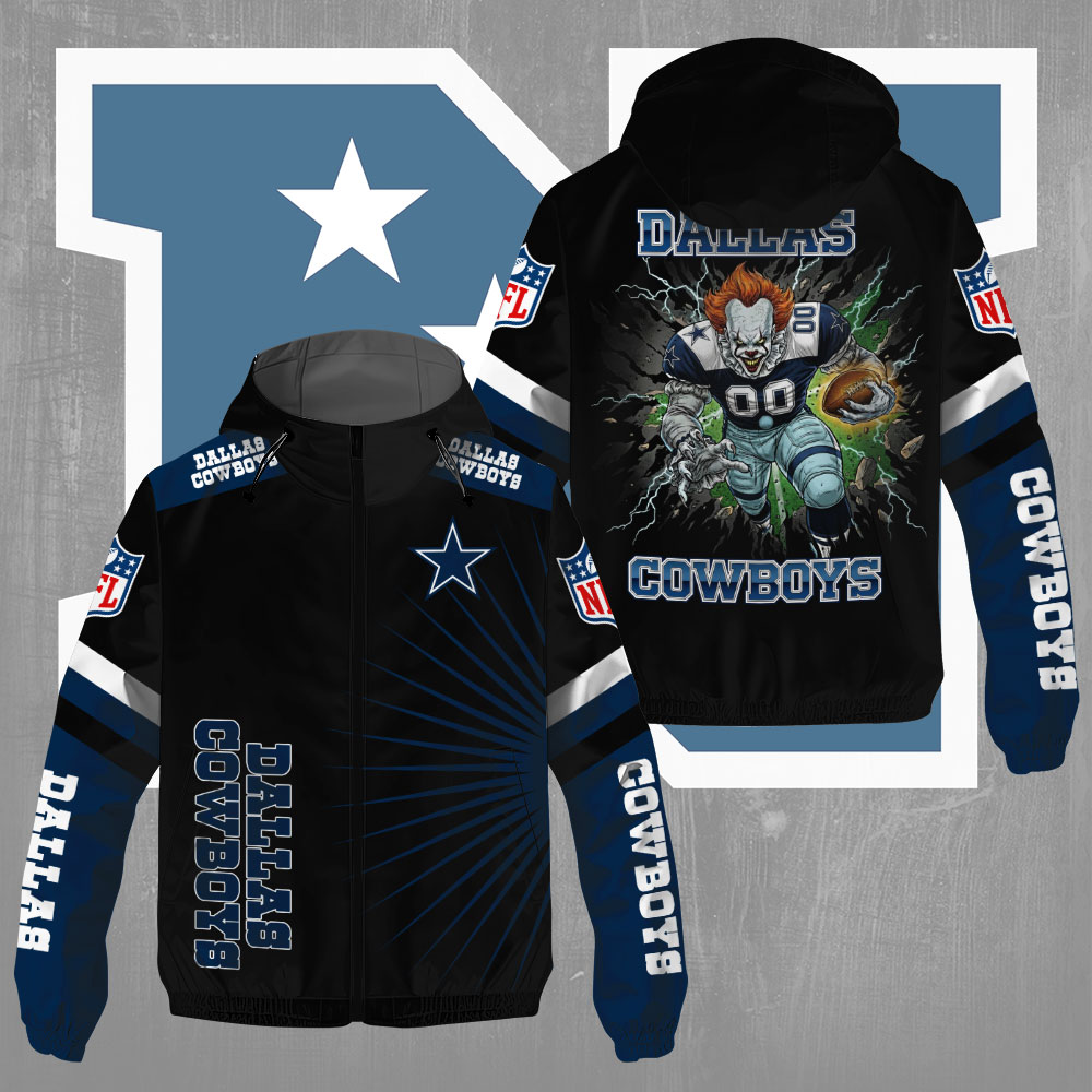 Sportswearmerch Dallas Cowboys NFL x Pennywise Windbreaker Jacket For Fan