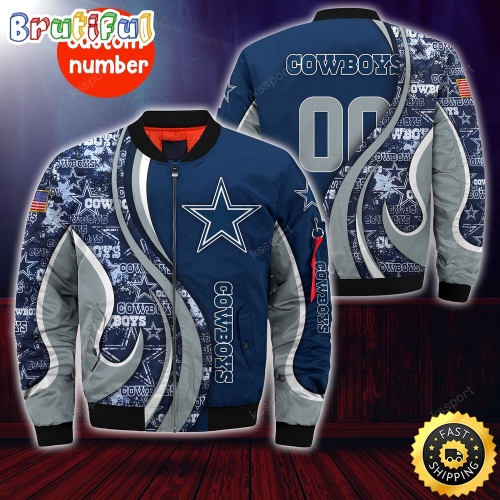 Sportswearmerch Dallas Dallas Cowboys NFL Personalized Bomber Jacket For Fan