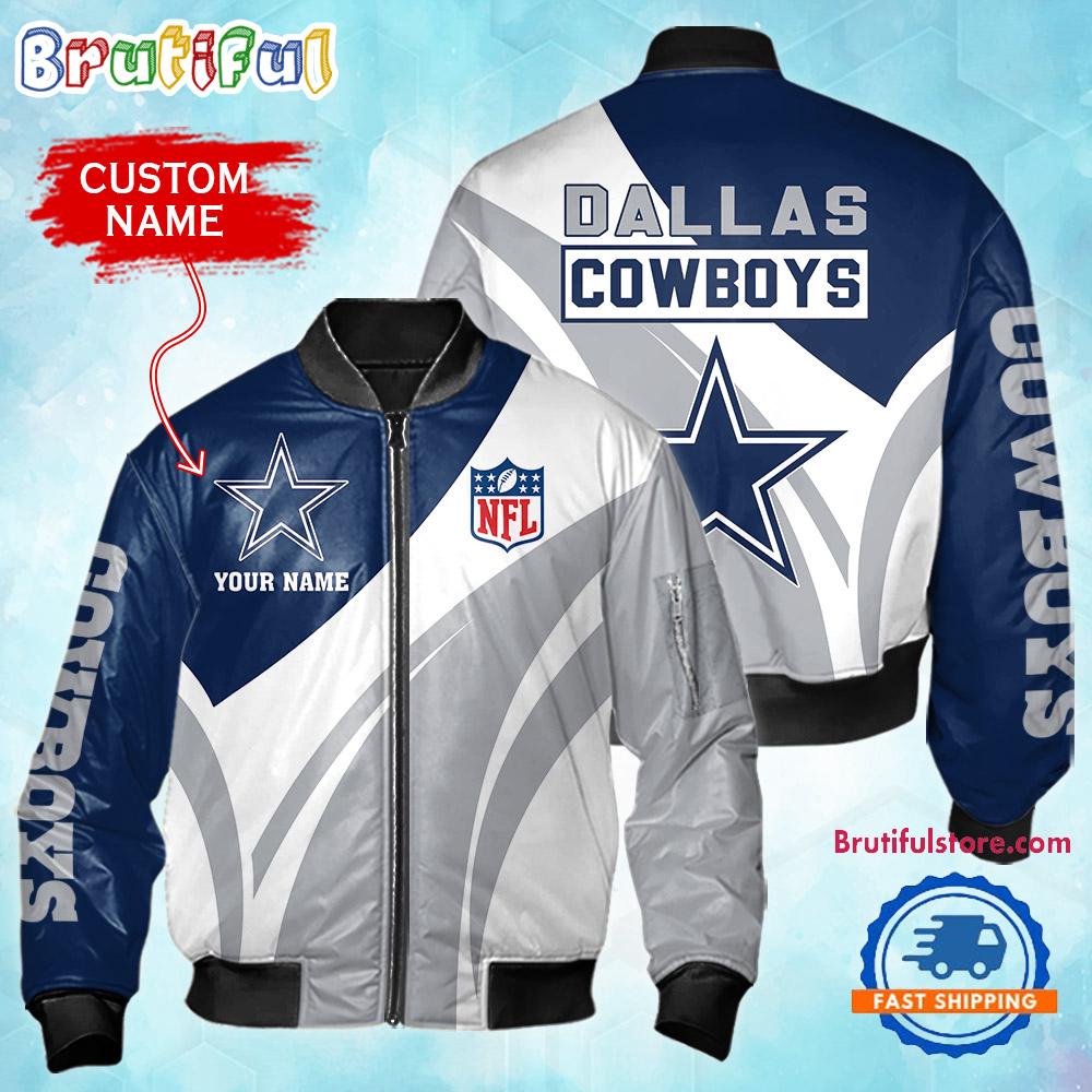 Sportswearmerch Dallas Dallas Cowboys NFL Personalized Bomber Jacket For Fan