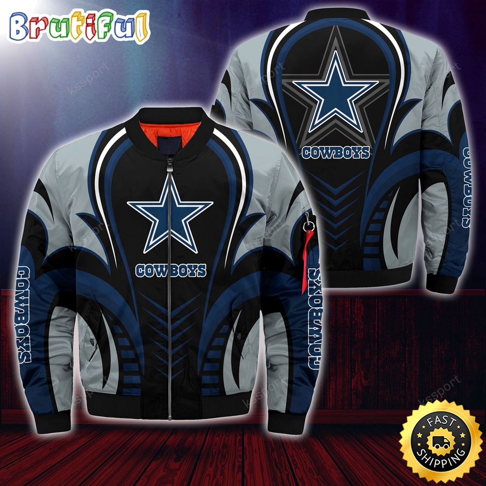 Sportswearmerch Dallas Dallas Cowboys NFL Personalized Bomber Jacket For Fan
