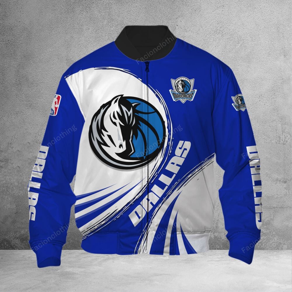 Sportswearmerch Dallas Mavericks NBA Personalized Bomber Jacket For Fan