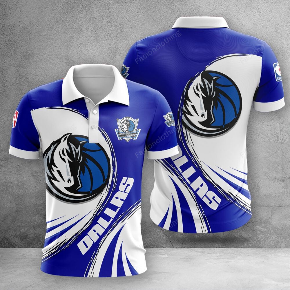 Sportswearmerch Dallas Mavericks NBA Personalized Polo Shirt For Fan