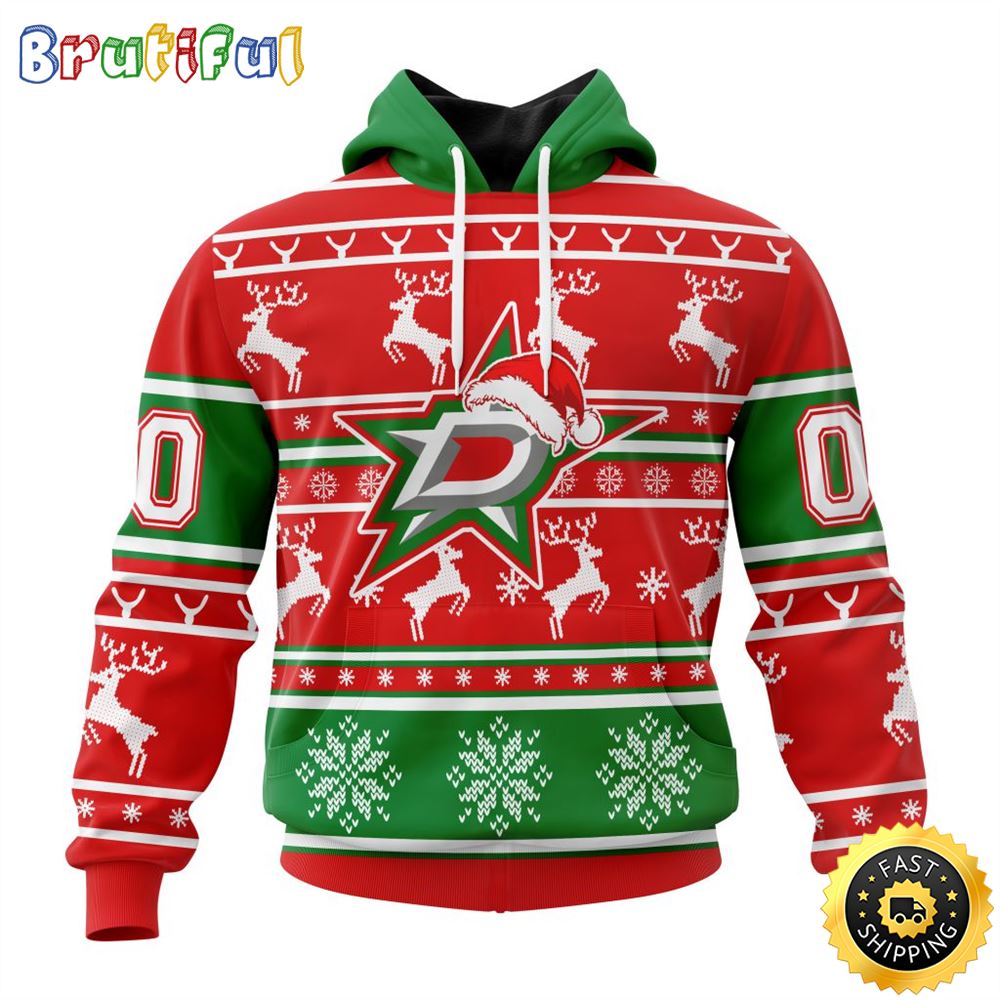 Sportswearmerch Dallas Stars NHL Christmas Hoodie For Fan
