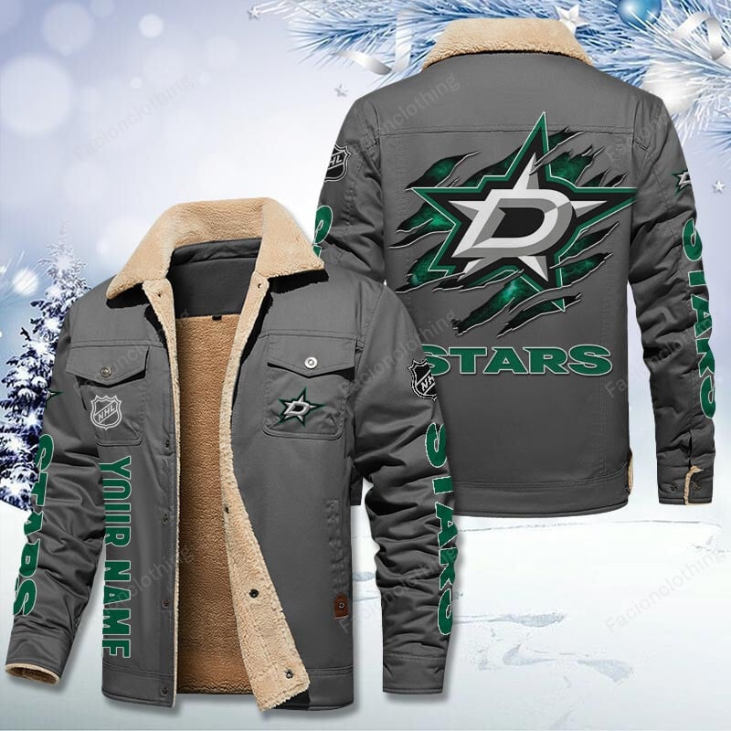 Sportswearmerch Dallas Stars NHL Personalized Cotton Jacket For Fan