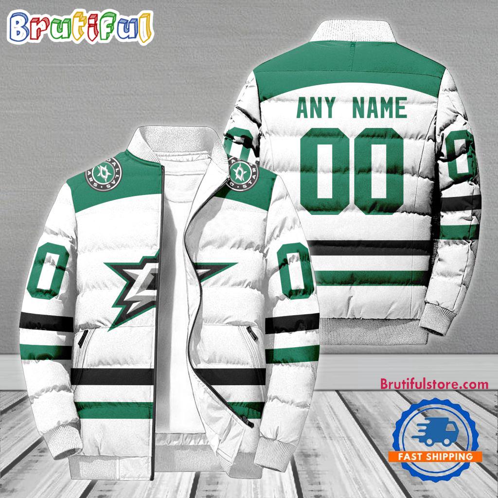 Sportswearmerch Dallas Stars NHL Personalized Puffer Jacket For Fan